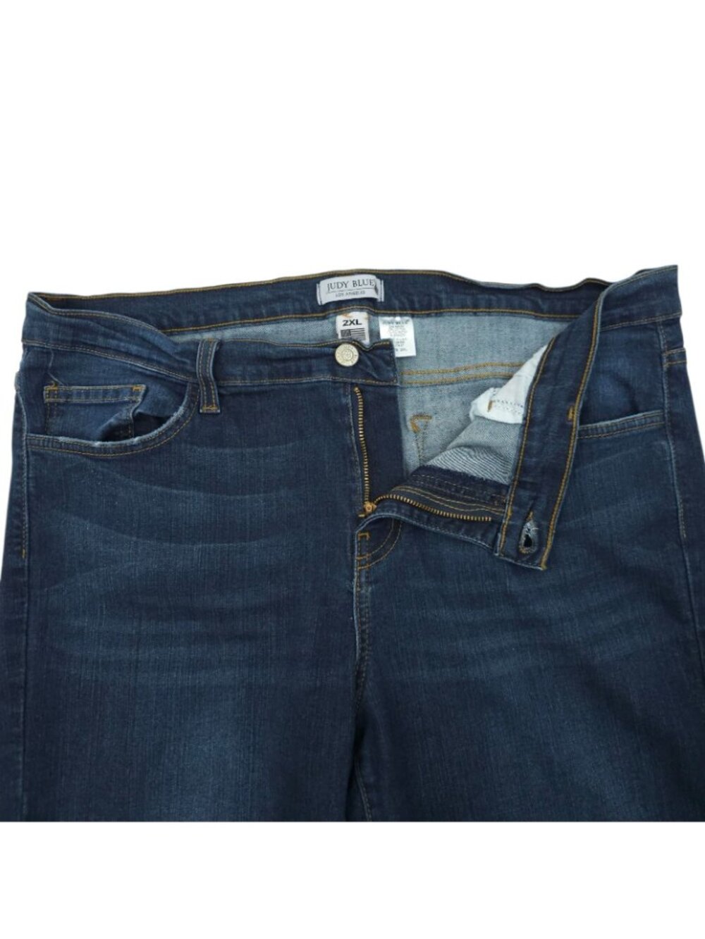 Judy Blue Jeans 2XL Skinny Dark Wash Stretch High Rise Denim Plus Size 8390 - Picture 9 of 16